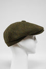 Harris Tweed 8 Piece Flat Cap Woodland Green (HW)