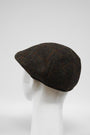 Harris Tweed Flat Cap Brown W Rust OC (HW)