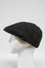 Harris Tweed Flat Cap Plain Charcoal (HW)