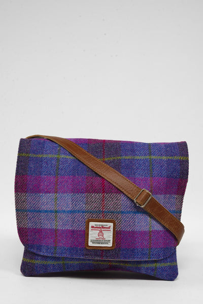 Harris Tweed Scalpay Bag A0114 (Tan Leather)