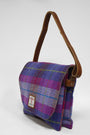Harris Tweed Scalpay Bag A0114 (Tan Leather)