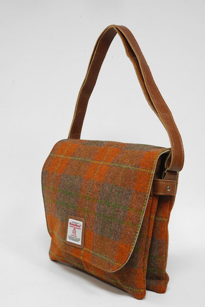 Harris Tweed Scalpay Bag A0124 (Tan Leather)