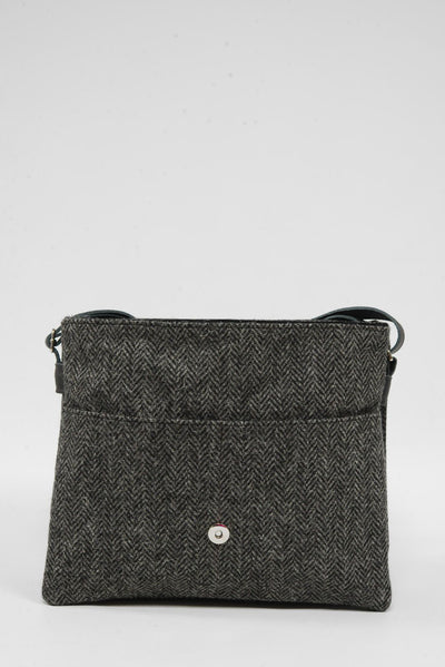 Harris Tweed Scalpay Bag HB64 (Black Leather)