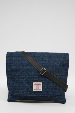 Harris Tweed Scalpay Bag A0207 (Black Leather)