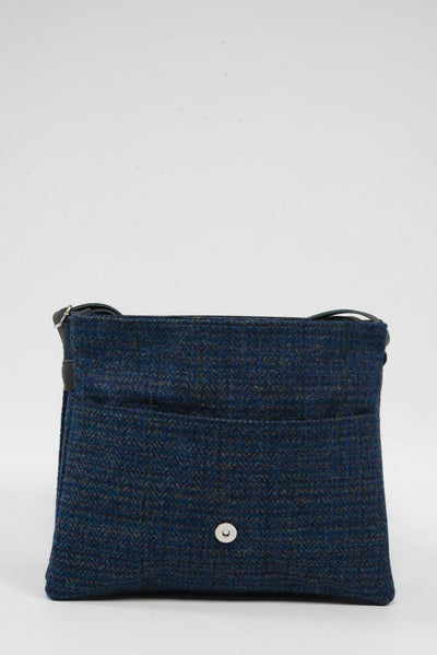 Harris Tweed Scalpay Bag - A0207 (Black Leather)