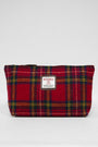 Harris Tweed Toiletries Bag A0217 Brown Leather