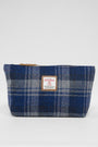 Harris Tweed Toiletries Bag A0237 (Tan Leather)