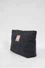 Harris Tweed Toiletries Bag A0239 (Brown Leather)