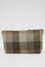 Harris Tweed Toiletries Bag HB155 Brown Leather