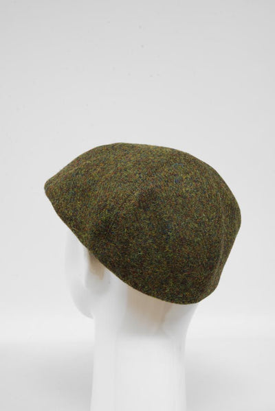 Harris Tweed Duck Bill Cap Green Moss Blend 329 (HW)