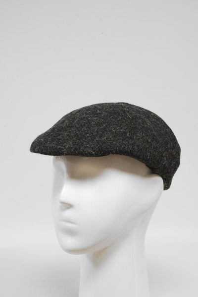 Harris Tweed Duck Bill Cap Plain Charcoal 302 (HW)