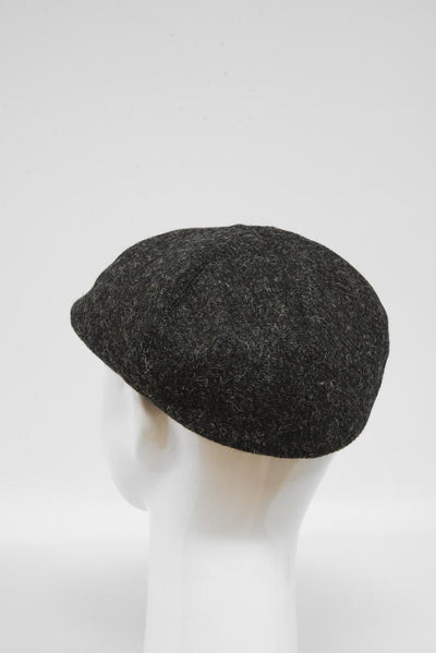 Harris Tweed Duck Bill Cap Plain Charcoal 302 (HW)