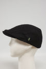 Harris Tweed Flat Cap Black Twill (HH)