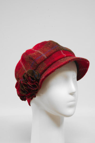 Harris Tweed Ladies Flower Hat (HW) - A001
