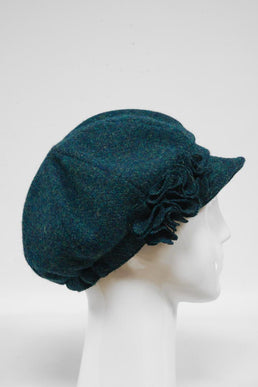 Harris Tweed Ladies Flower Hat (HW) 334