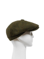 Harris Tweed 8 Piece Flat Cap - Woodland Green (HW)