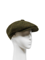 Harris Tweed 8 Piece Flat Cap - Woodland Green (HW)