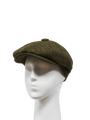 Harris Tweed 8 Piece Flat Cap - Woodland Green (HW)