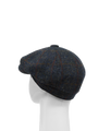 Harris Tweed 8 Piece Flat Cap - Blue Multi (HW)