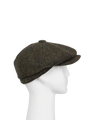 Harris Tweed 8 Piece Flat Cap - HB160 Forest Green (HW)