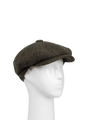 Harris Tweed 8 Piece Flat Cap - HB160 Forest Green (HW)