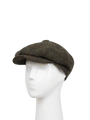 Harris Tweed 8 Piece Flat Cap - HB160 Forest Green (HW)