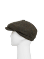 Harris Tweed 8 Piece Flat Cap - HB160 Forest Green (HW)