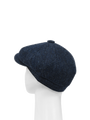 Harris Tweed 8 Piece Flat Cap - Navy Herringbone (HW)