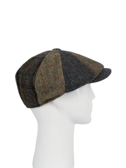 Harris Tweed 8 Piece Flat Cap - Patchwork (FW)