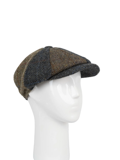 Harris Tweed 8 Piece Flat Cap - Patchwork (FW)
