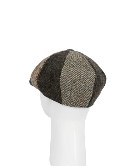 Harris Tweed 8 Piece Flat Cap - Patchwork (FW)
