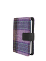 Harris Tweed Address Book - Lilac W/Overcheck