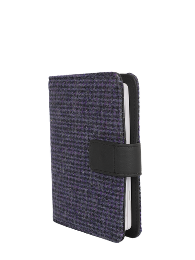 Harris Tweed Address Book - Purple Twill