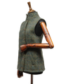 Harris Tweed Andi Gilet - Green HB With Overcheck