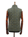 Harris Tweed Andi Gilet - Green HB With Overcheck
