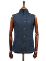Harris Tweed Andi Gilet Navy Herringbone