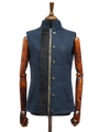Harris Tweed Andi Gilet Navy Herringbone