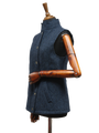 Harris Tweed Andi Gilet Navy Herringbone
