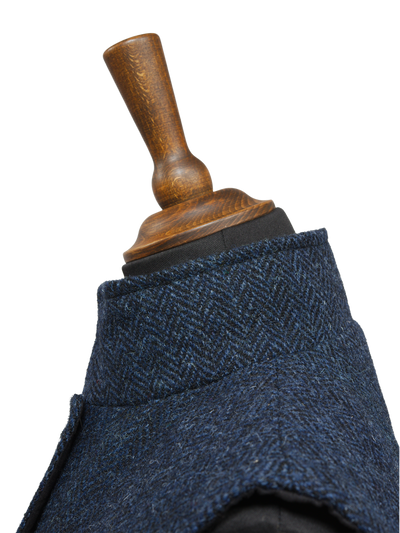 Harris Tweed Andi Gilet Navy Herringbone