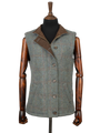 Harris Tweed Andi Gilet - Teal Check