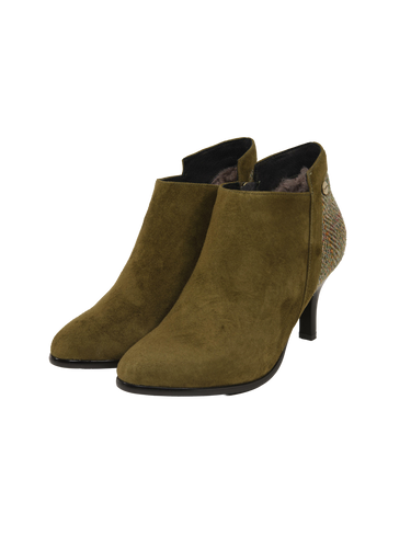 Harris Tweed Isla Pointed Heel Boots - HB55
