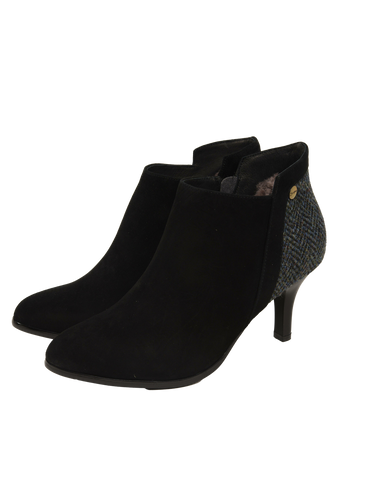 Harris Tweed Isla Pointed Heel Boots - HB85