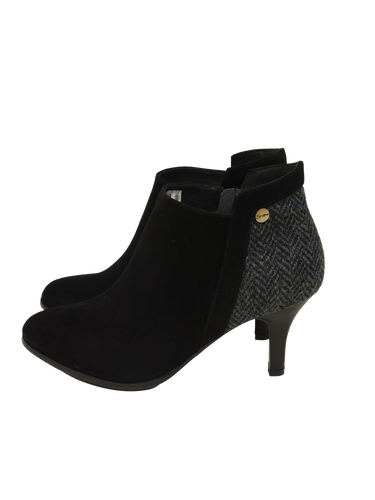 Harris Tweed Isla Pointed Heel Boots - HB85