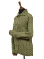 Aran Pattern Cardigan - Dark Apple (Dark Buttons)