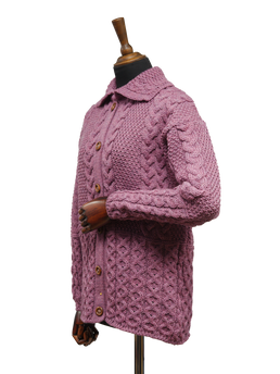 Aran Pattern Cardigan Lupin