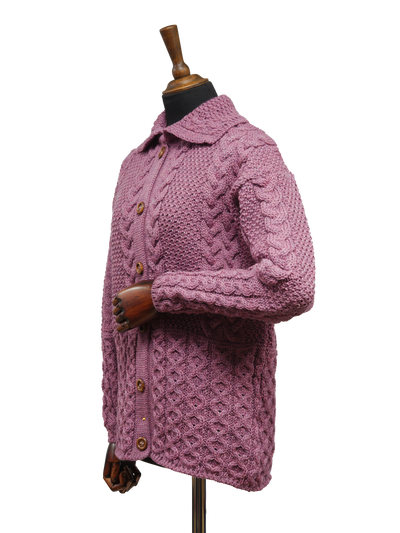 Aran Pattern Cardigan Lupin