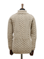 Aran Pattern Cardigan Skiddaw (Dark Buttons)