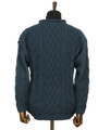 Unisex Aran Tunic Neck Jumper - Mallard