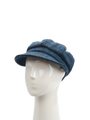 Harris Tweed Baker Boy Hat Peacock Blue (HH)
