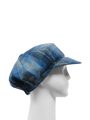 Harris Tweed Bakerboy Cap - Blue Pastel Check (GC)